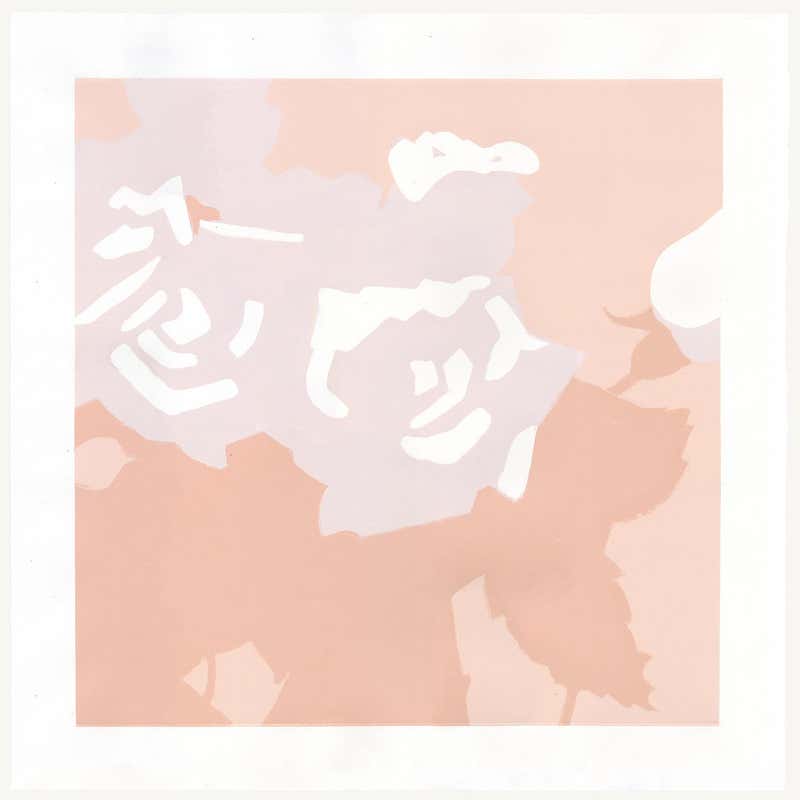 Angela A'Court - Stillness, figurative, black, pink, screenprint For ...