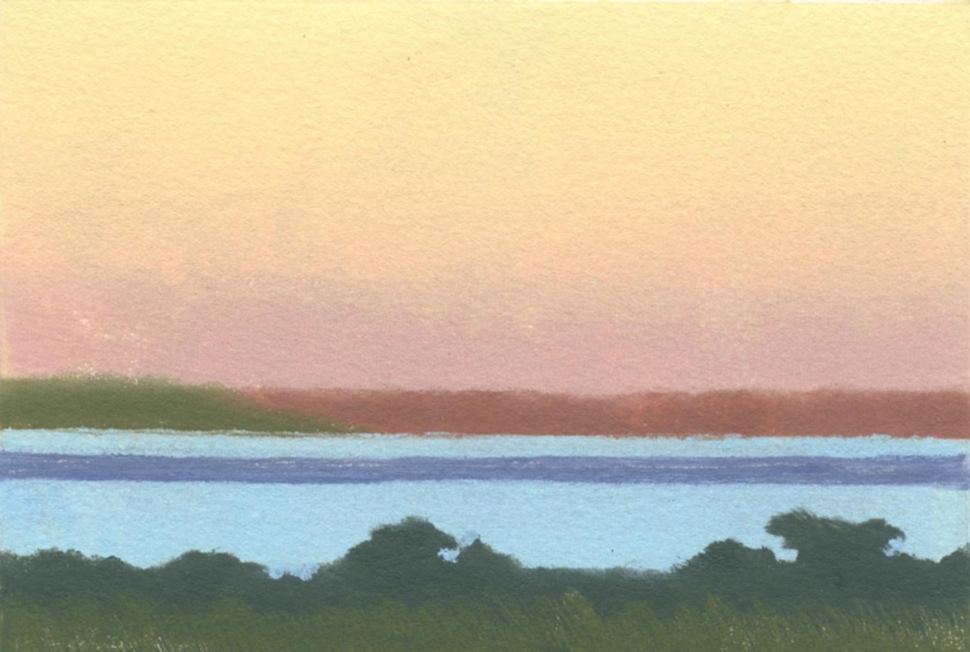Rachel Burgess Landscape Print - Summer Dawn