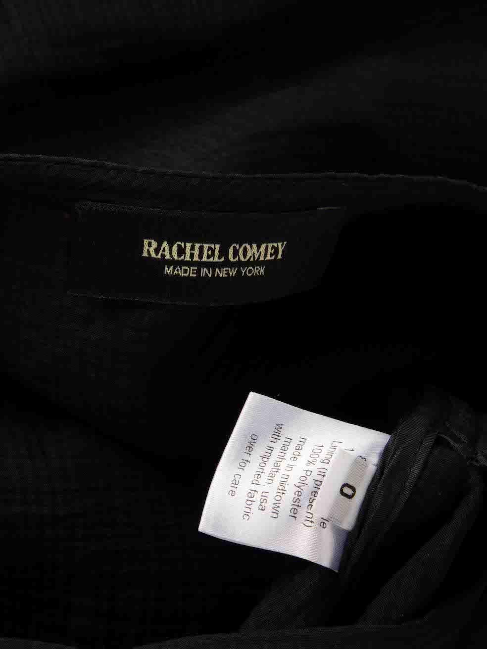 Rachel Comey, combinaison noire à col en V, taille XXS Excellent état - En vente à London, GB