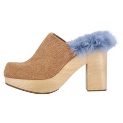 Rachel Comey Cow Hair & Alpaca Fur Clogs