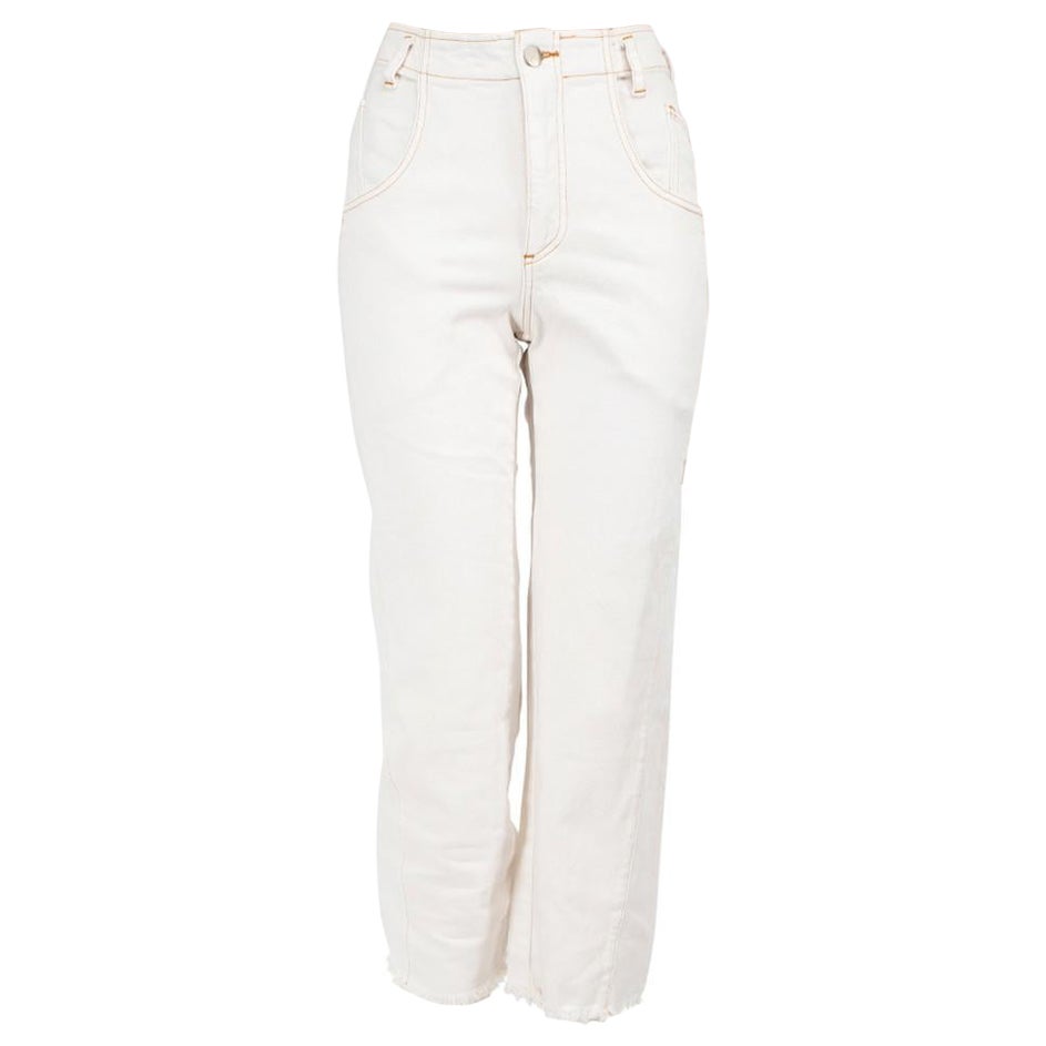 Rachel Comey Ecru Denim Wide Leg Jeans Size XS