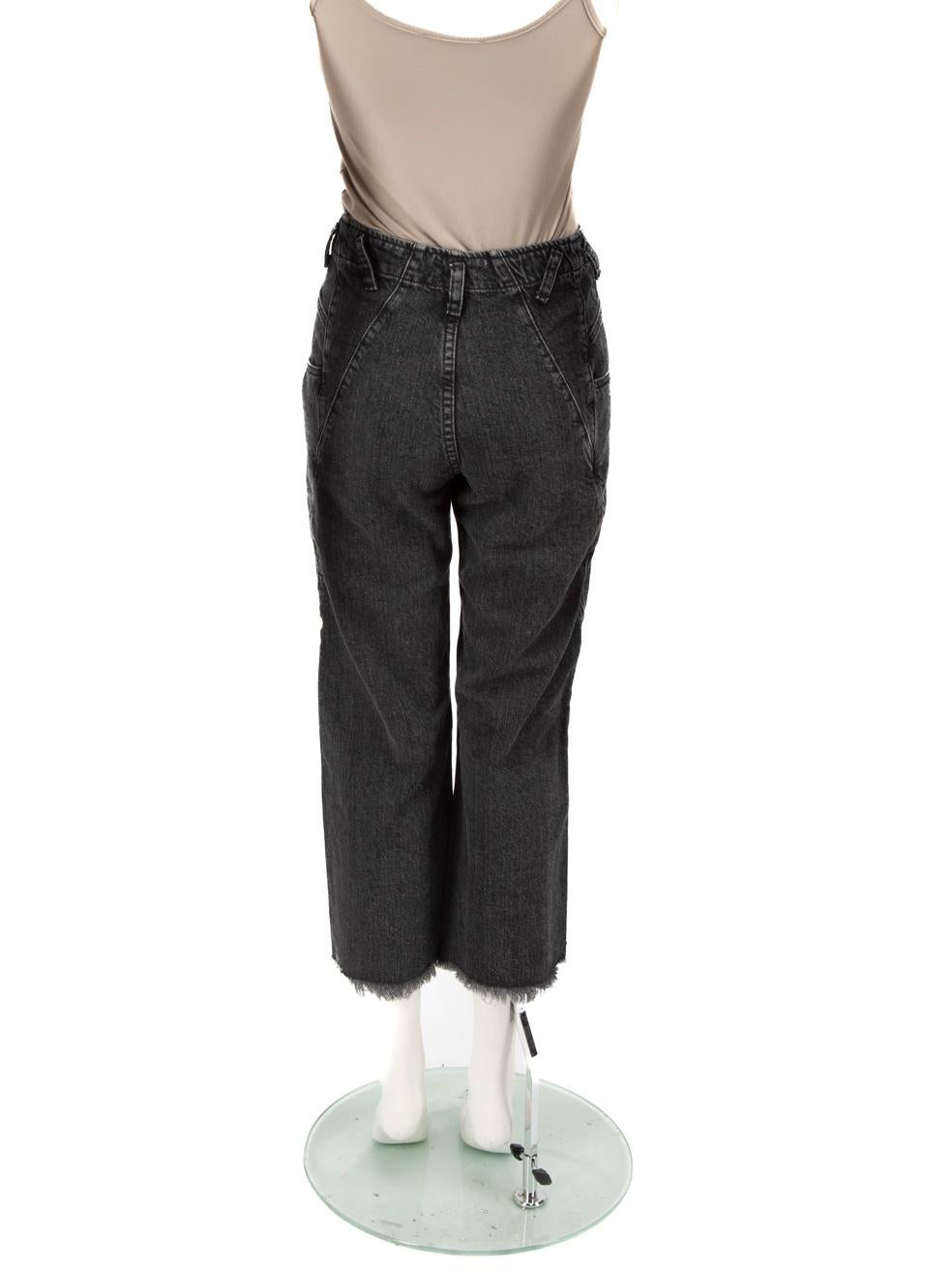 Black Rachel Comey Grey Denim Straight Leg Jeans Size XS For Sale