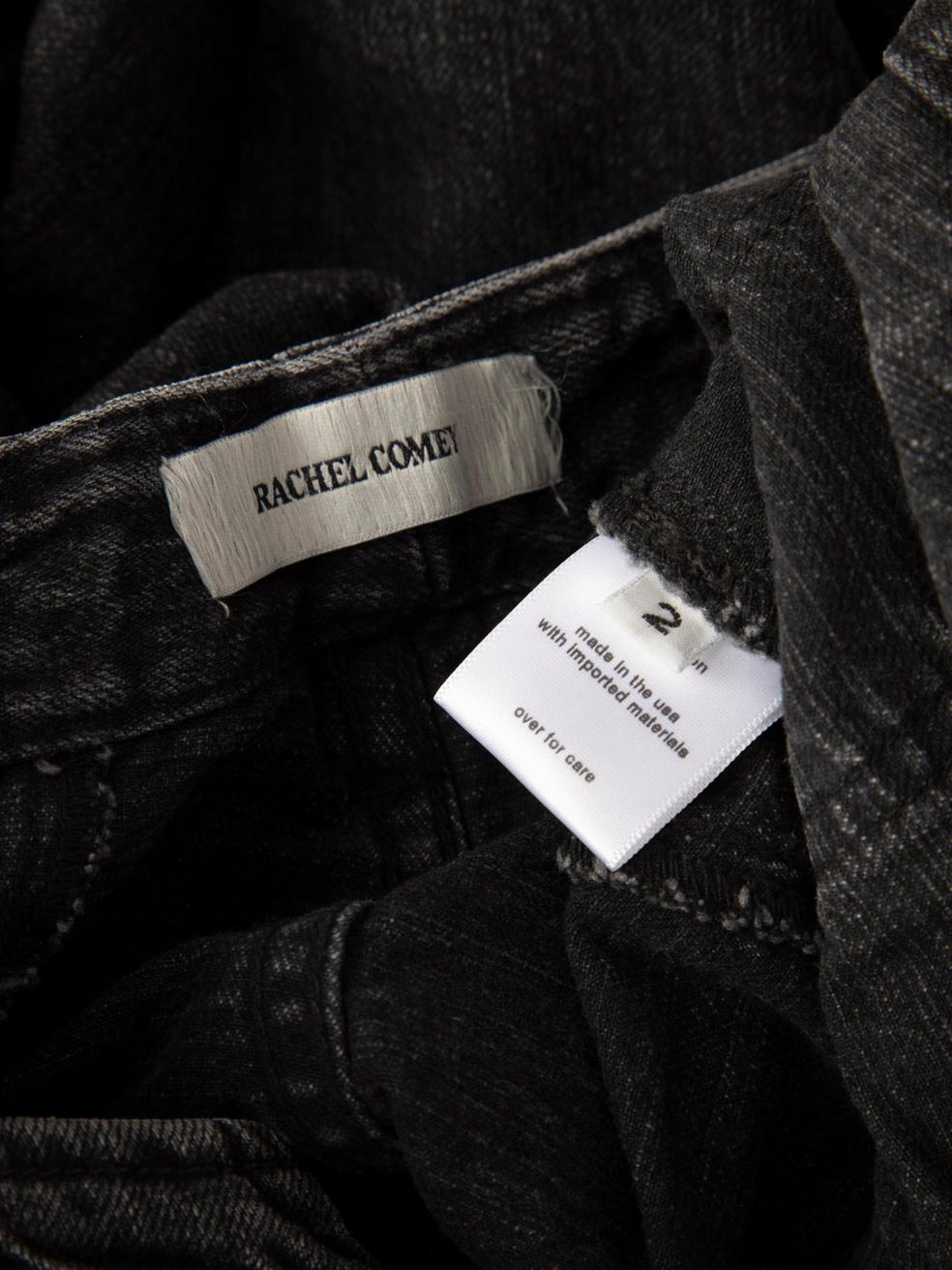 Rachel Comey Grey Denim Straight Leg Jeans Size XS For Sale 3