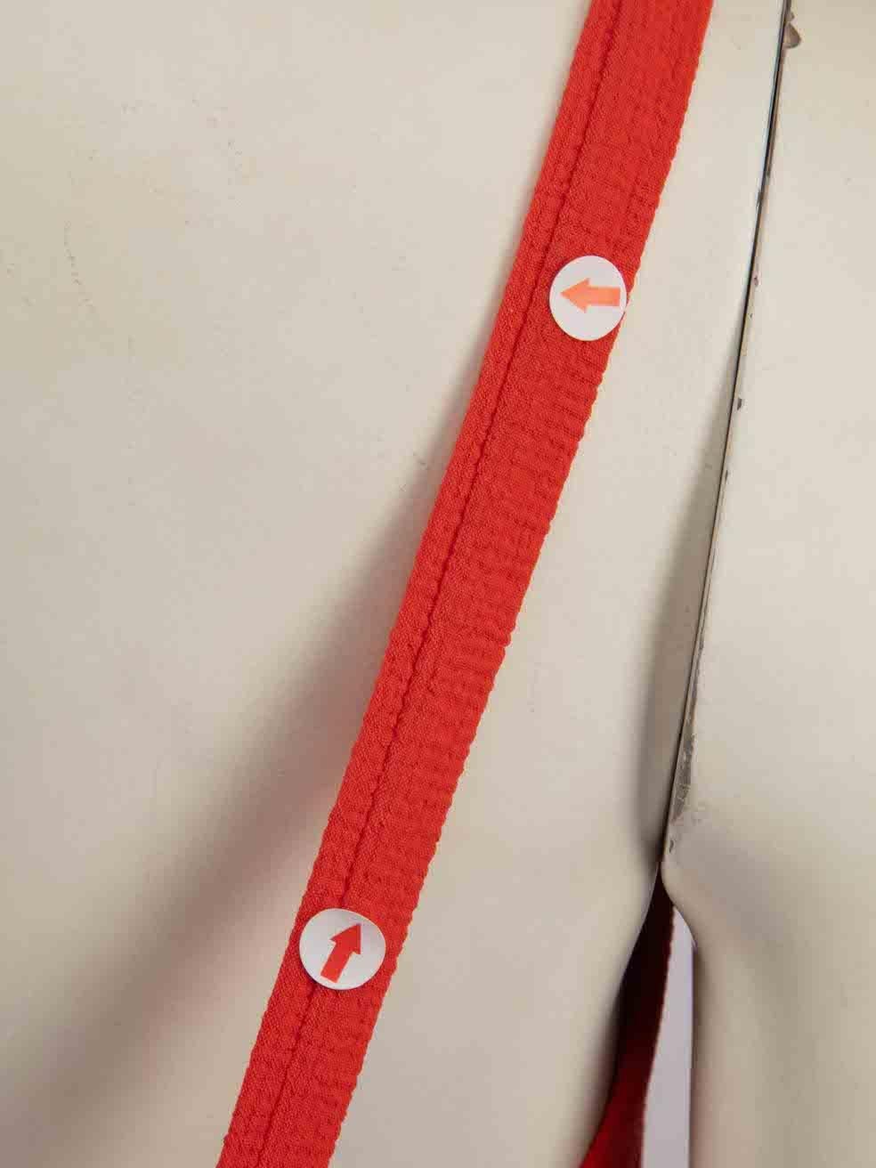 Rachel Comey Red V Neckline Midi Dress Size S 4