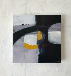 Rachel Cronin, Spring Storm, Original Bright Abstract Landscape Painting