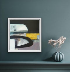 Rachel Cronin, Campo giallo, Pittura astratta originale, Arte accessibile