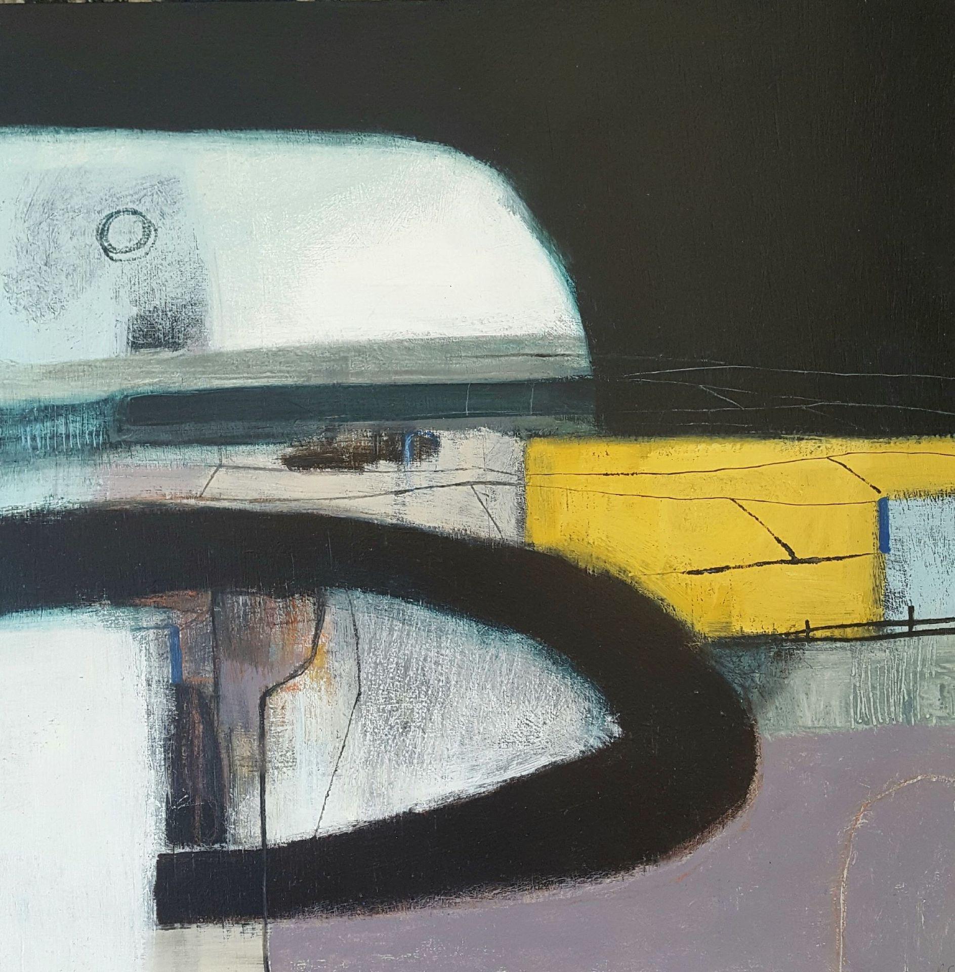 Rachel Cronin, Yellow Field, Original Abstract Painting, Affordable Art