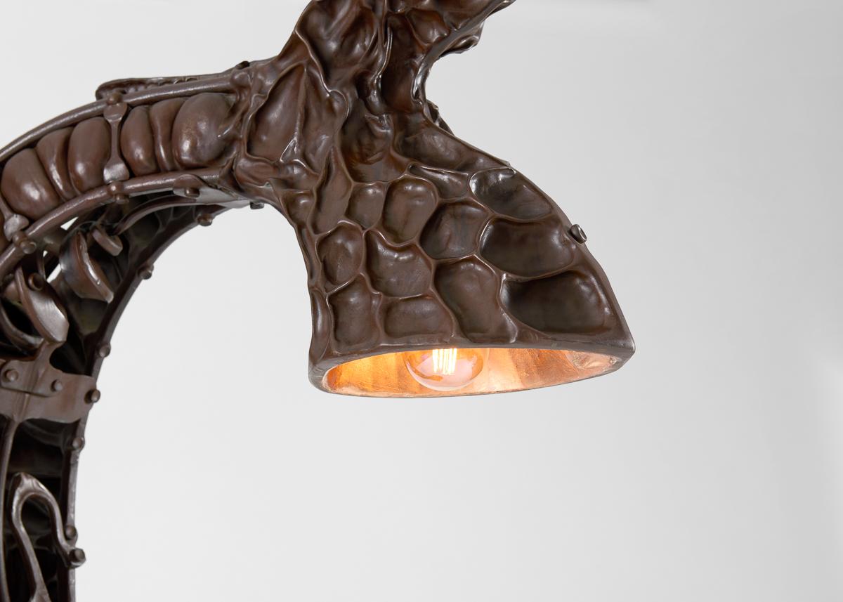 Forgé Rachel David, Flesh, Pressure and Soil Series : Janus, lampadaire, États-Unis 2022 en vente