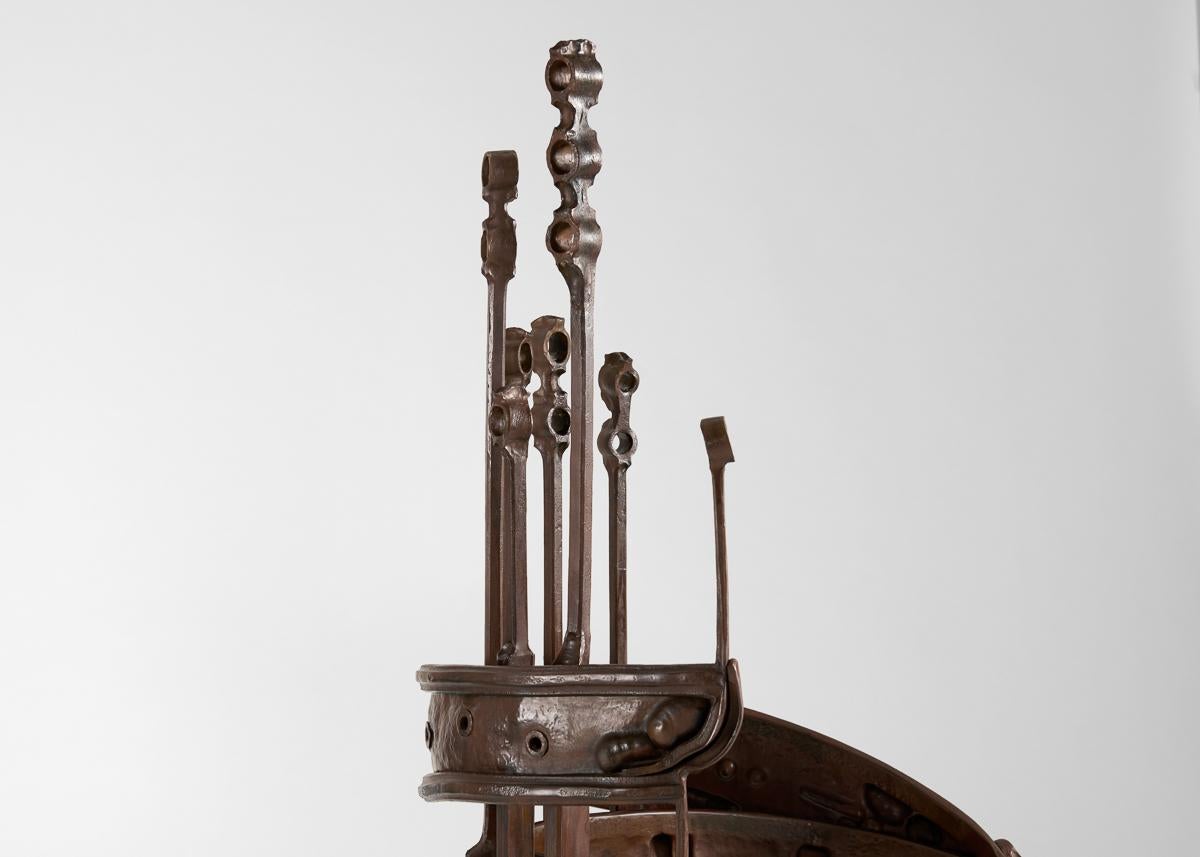 Rachel David, Pollinator Throne I, Sculptural Steel Chair, United States, 2022 In Good Condition For Sale In New York, NY
