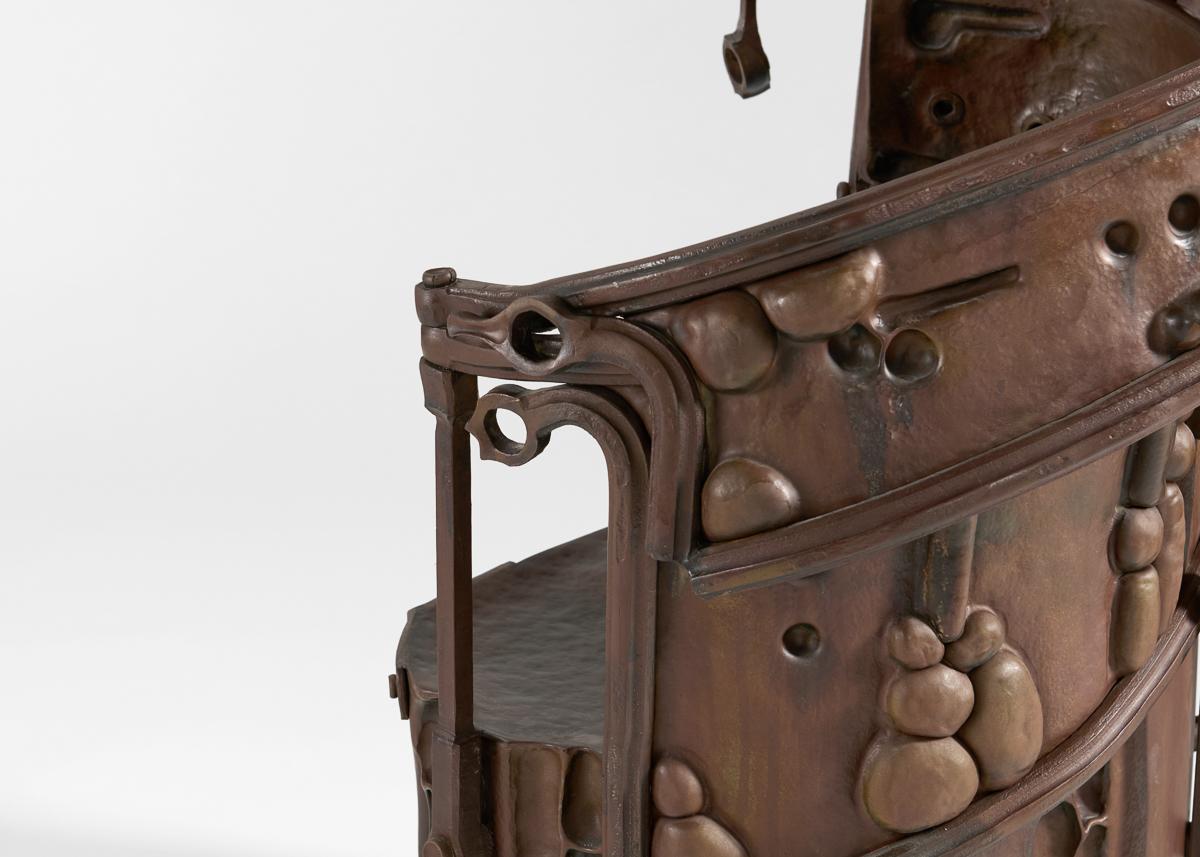 Contemporary Rachel David, Pollinator Throne I, Sculptural Steel Chair, United States, 2022 For Sale