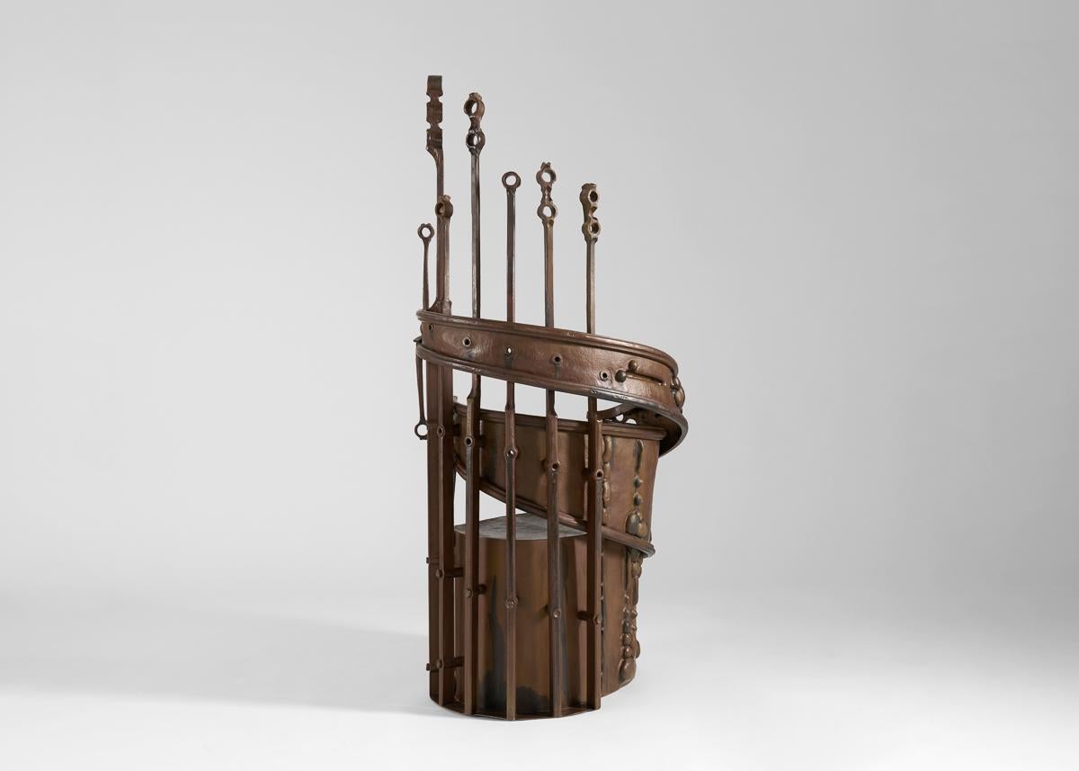 American Rachel David, Pollinator Throne II, Sculptural Steel Chair, United States, 2022 For Sale