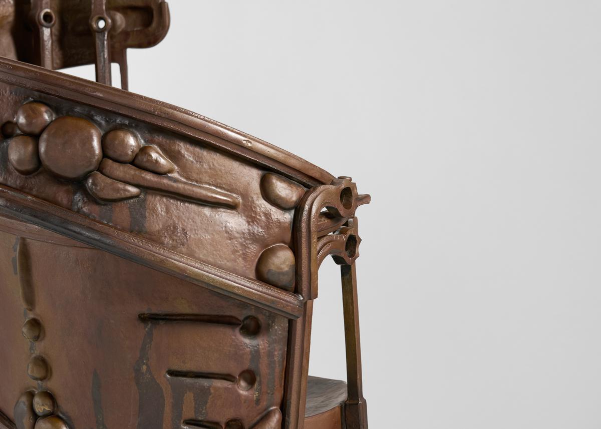 Contemporary Rachel David, Pollinator Throne II, Sculptural Steel Chair, United States, 2022 For Sale