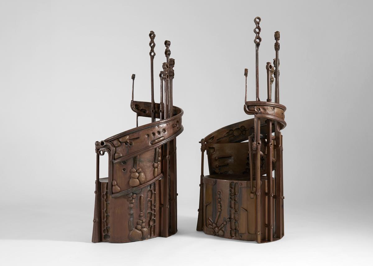 Rachel David, Pollinator Throne II, Sculptural Steel Chair, United States, 2022 For Sale 2