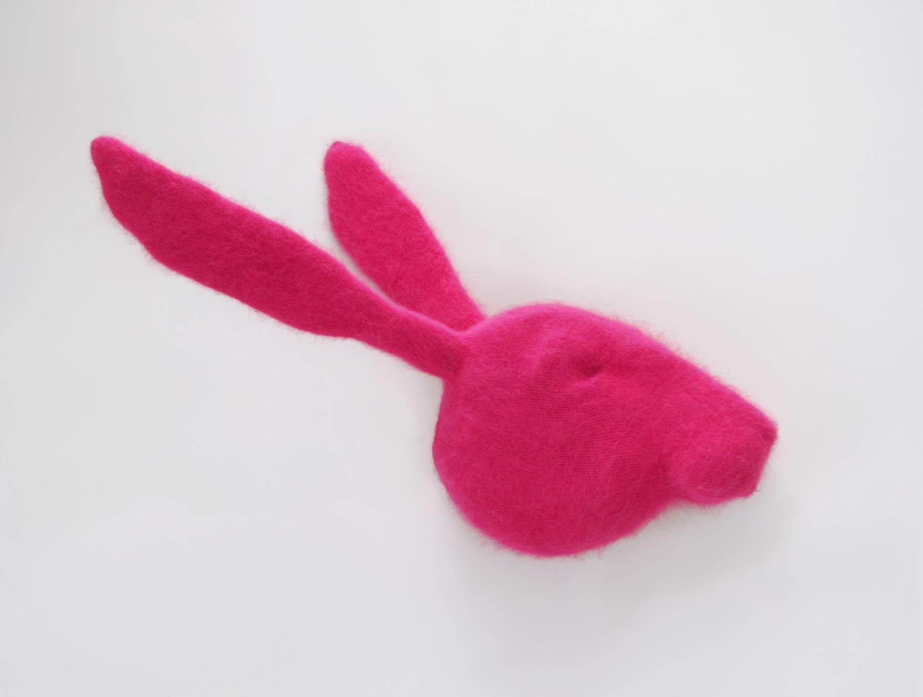 Pink Floating Head - Sculpture by Rachel Denny