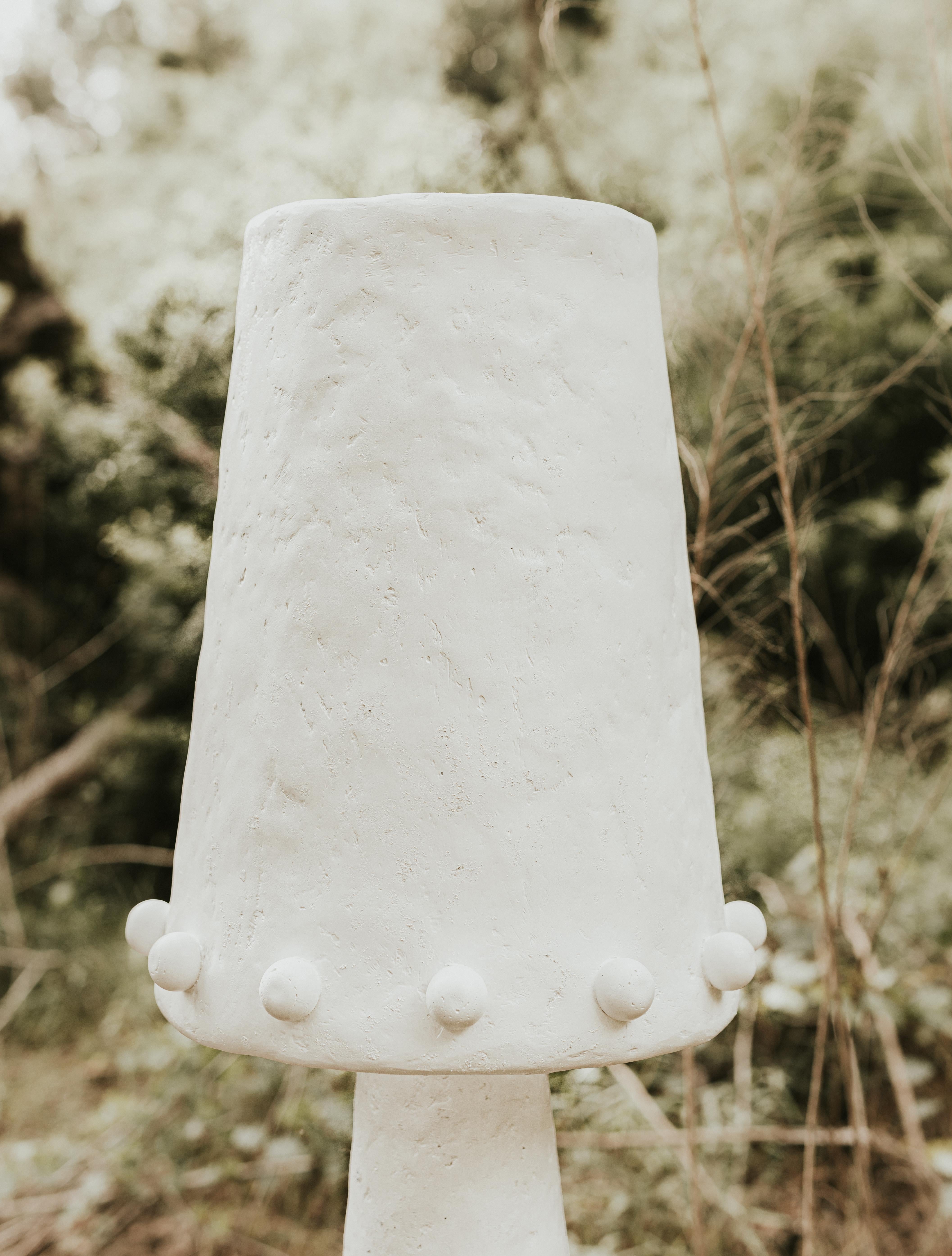 Post-Modern Rachel Floor Lamp in Gypsum and Fiberglass by Brent Warr Studios For Sale