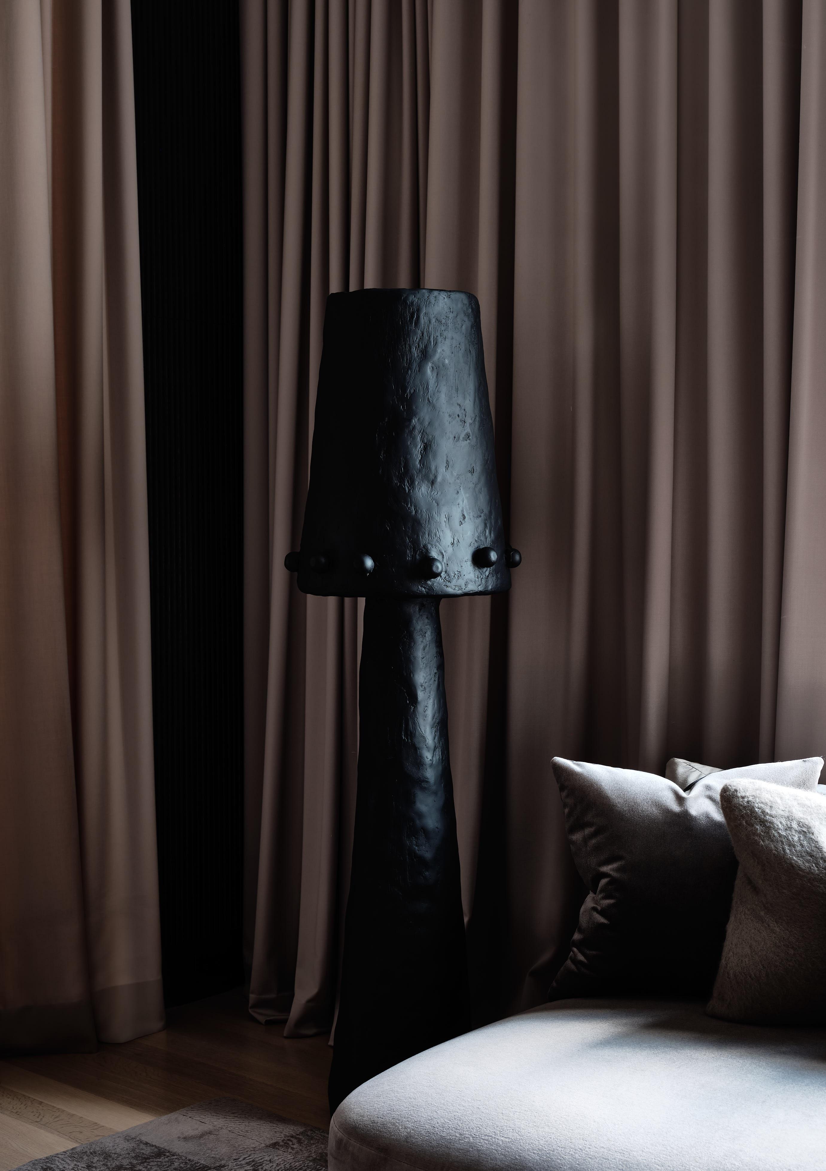 Hand-Crafted Rachel Floor Lamp in Gypsum and Fiberglass by Brent Warr Studios For Sale