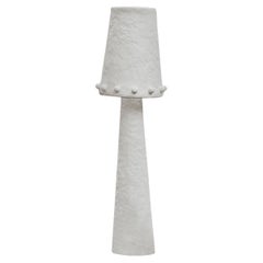 Rachel Floor Lamp in Gypsum and Fiberglass by Brent Warr Studios