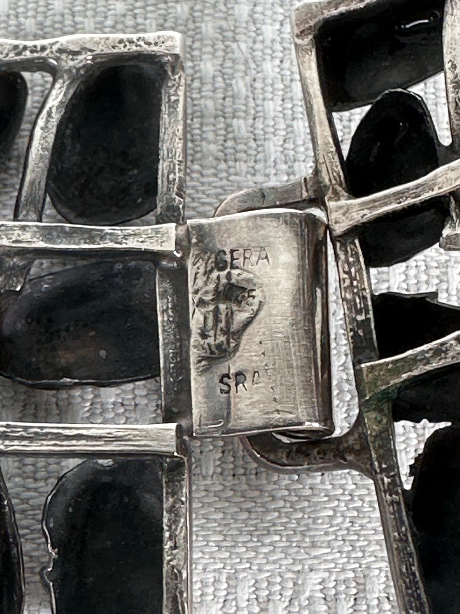 Rachel Gera Artisan Handmade Modernist Sterling Silver Choker Necklace 1970s For Sale 11