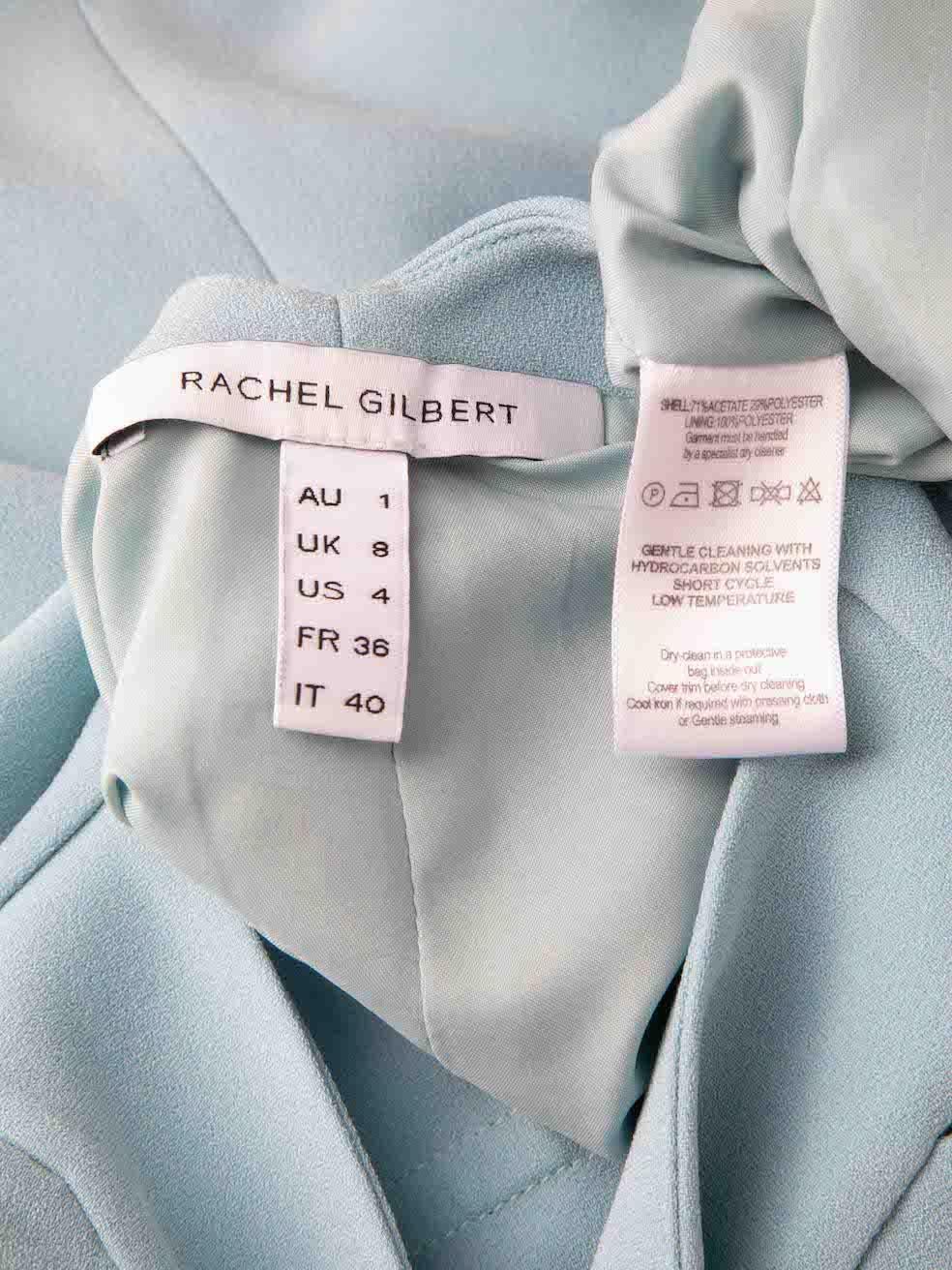 Rachel Gilbert Light Blue Embellished Knot Dress Size S For Sale 1