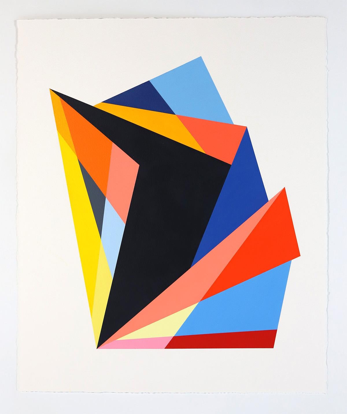 Rachel Hellmann Abstract Painting - Optic, 2019