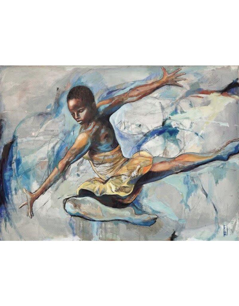 Ailey Leap - Mixed Media Art by Rachel Isadora