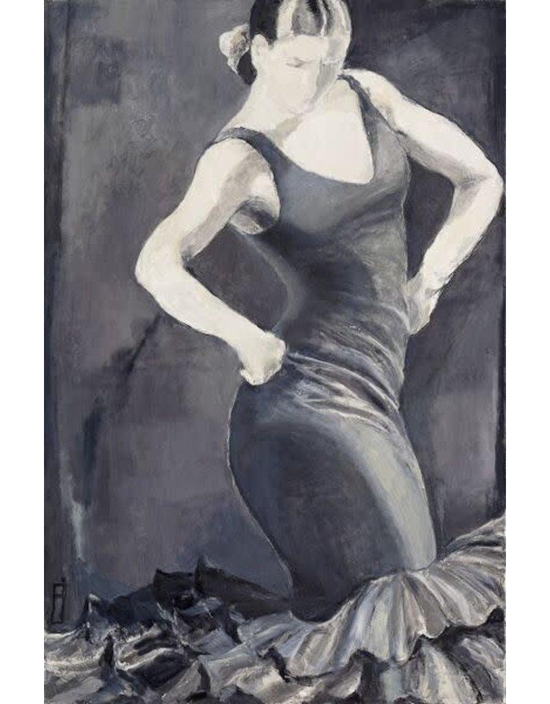 Black and White Flamenco - Mixed Media Art by Rachel Isadora