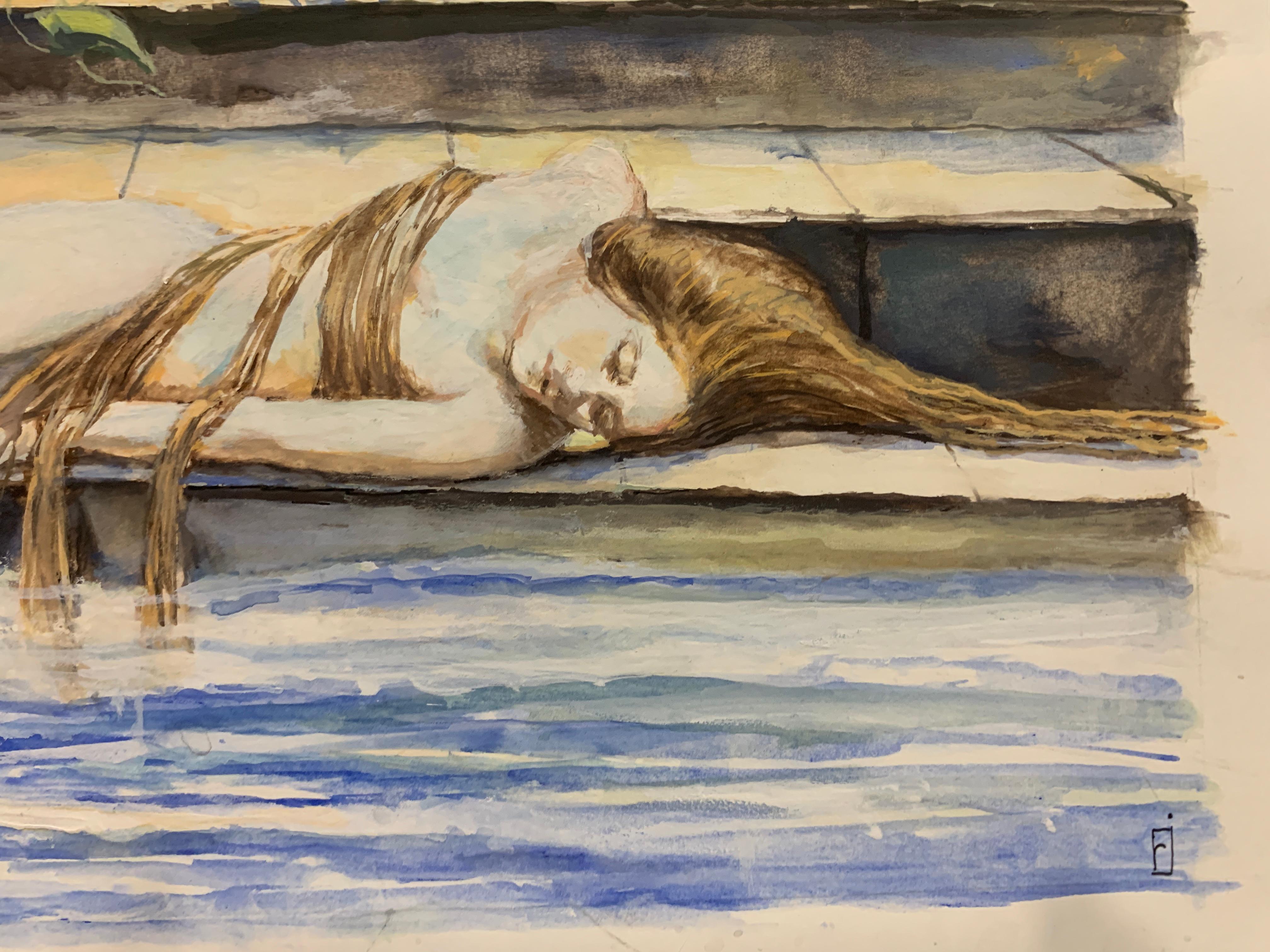 Isadora Sketch V - Contemporary Painting by Rachel Isadora