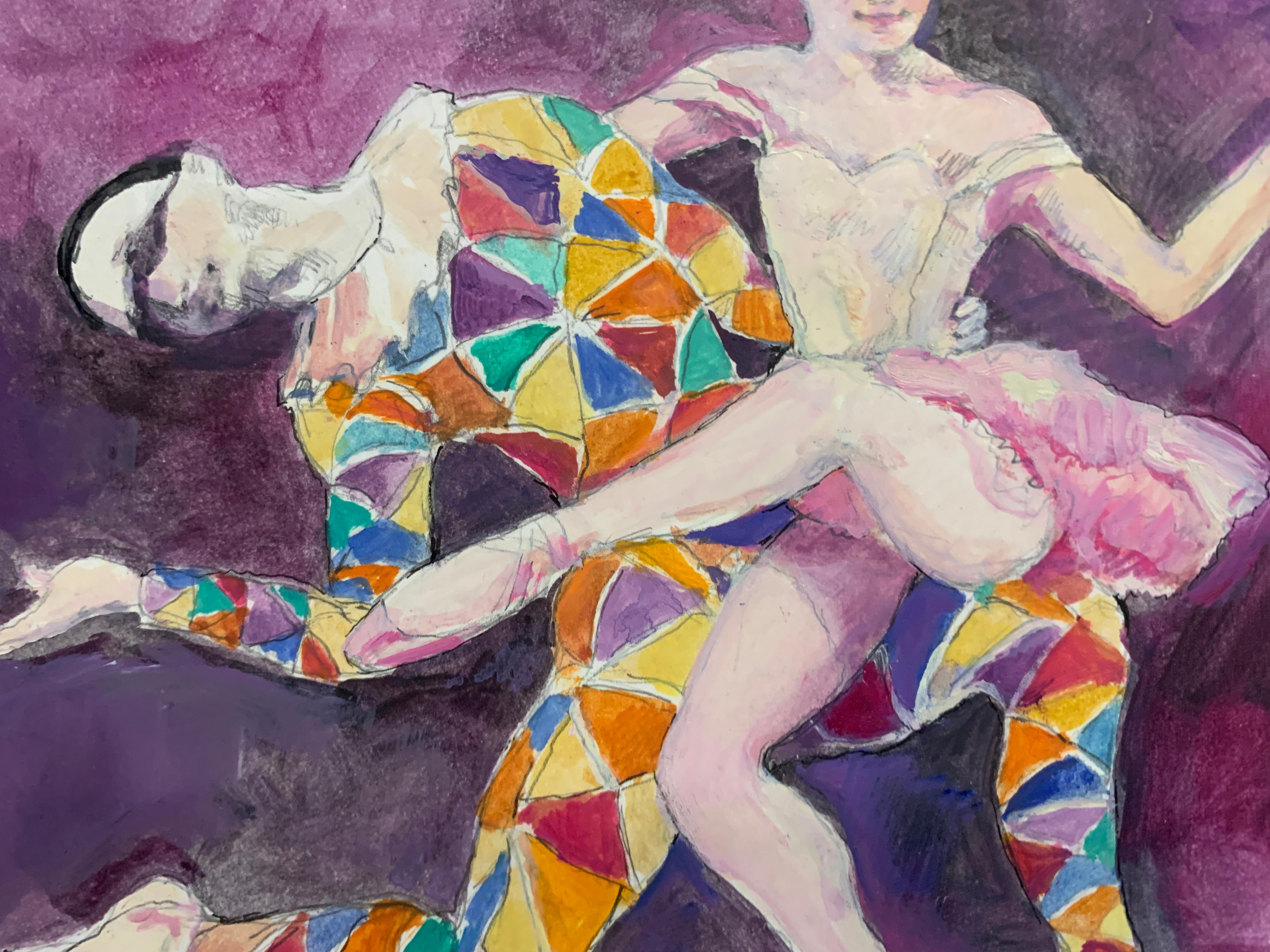 Narr (Beige), Figurative Painting, von Rachel Isadora