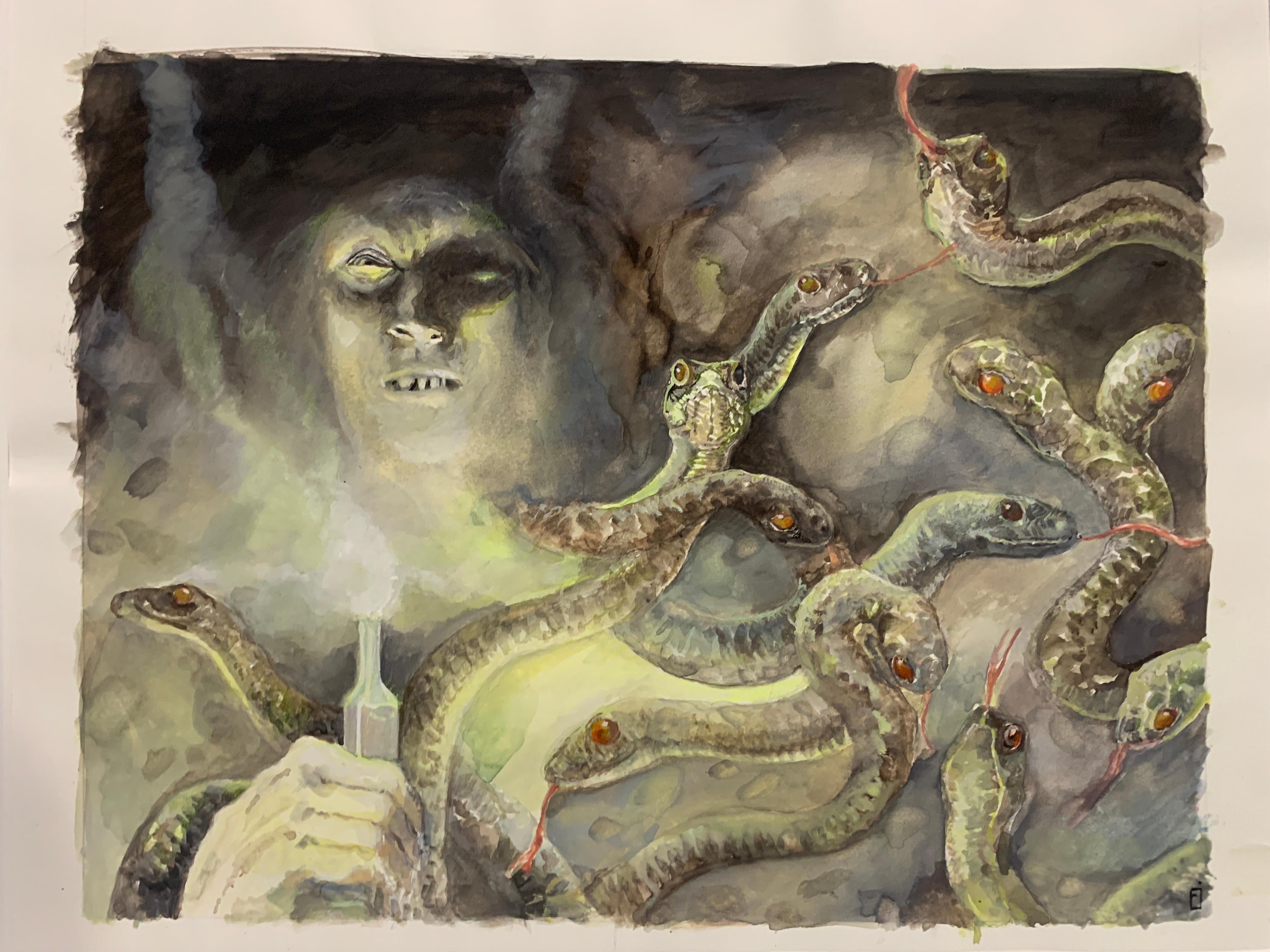 Untitled III - Contemporary Painting by Rachel Isadora