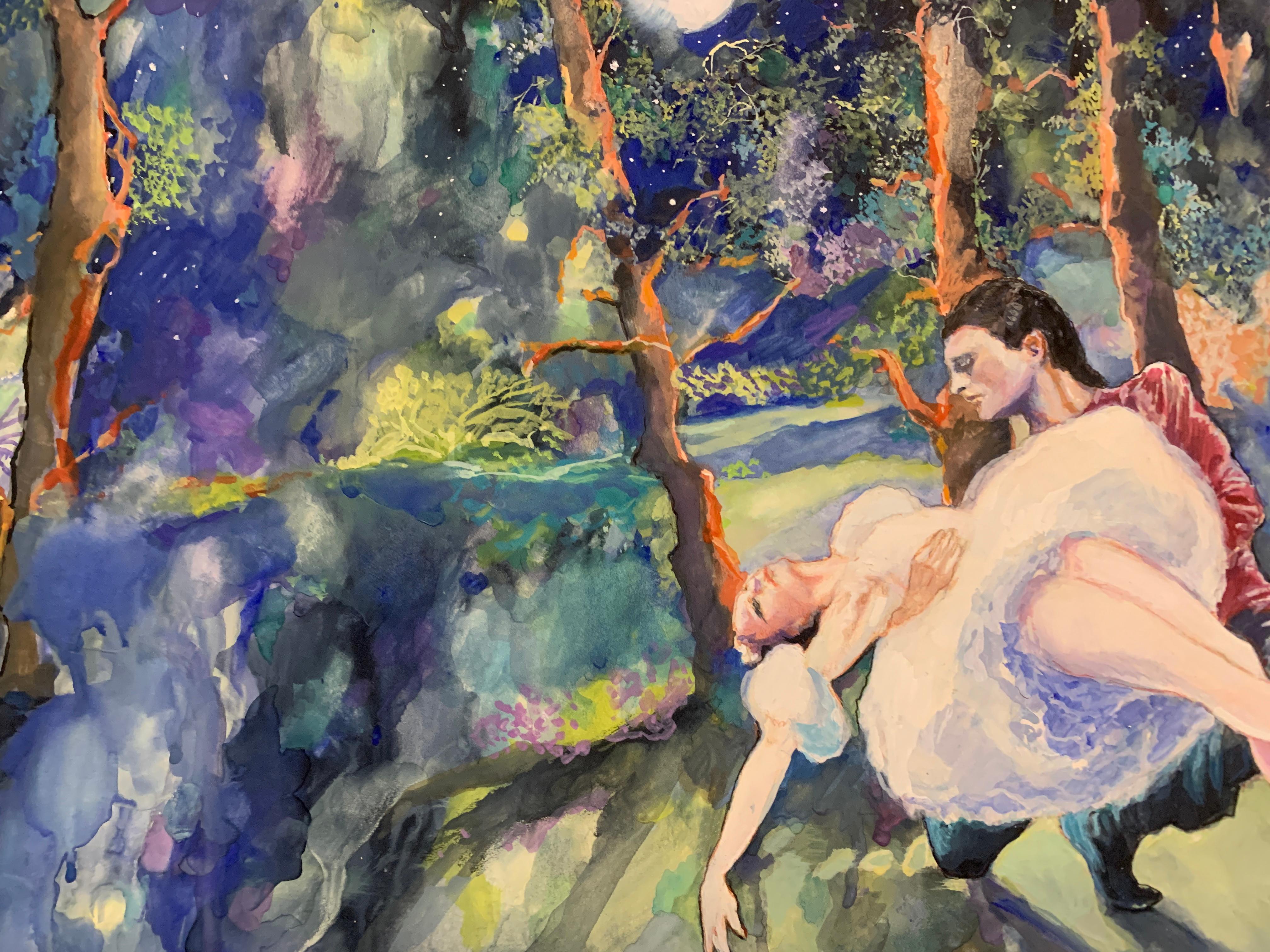 Untitled X - Contemporary Painting by Rachel Isadora