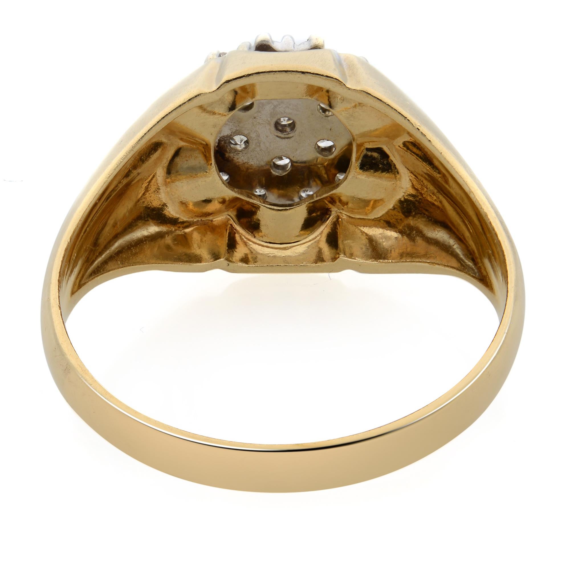 Rachel Koen 0.50Cttw Anillo Diamante Damas Oro Amarillo 14K Corte redondo en venta