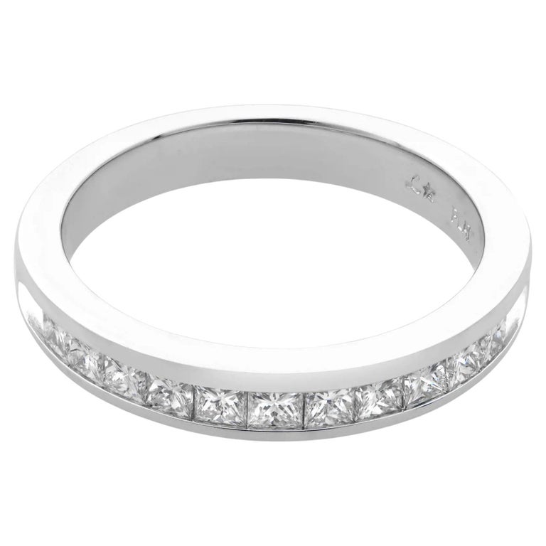 Rachel Koen 0.50Cttw Princess Cut Diamond Wedding Band Ring Platinum