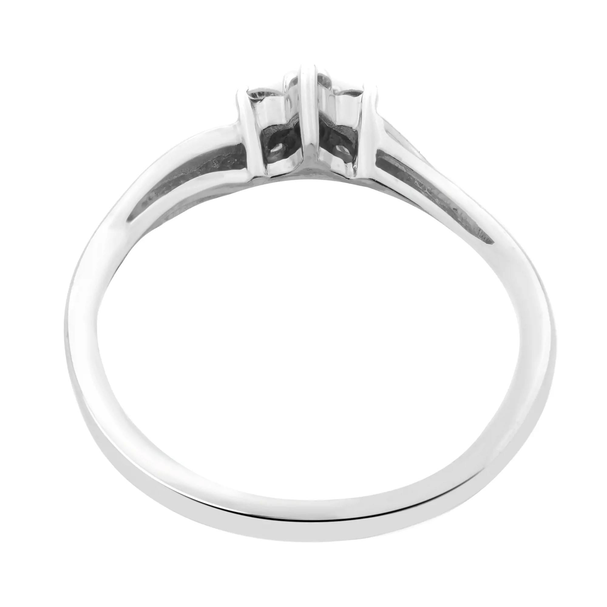 Modern Rachel Koen 0.50Cttw Round Cut Diamond Ladies Ring 10K White Gold For Sale
