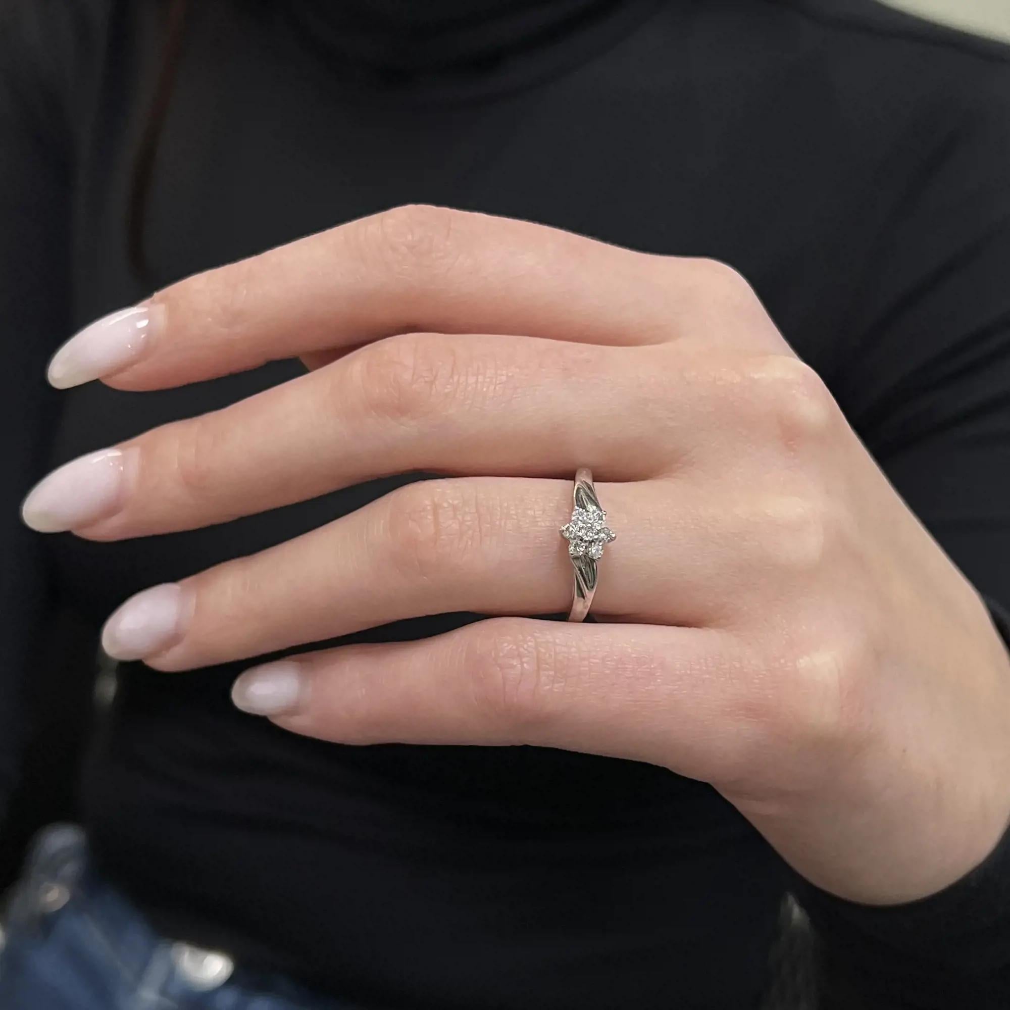 Women's Rachel Koen 0.50Cttw Round Cut Diamond Ladies Ring 10K White Gold For Sale