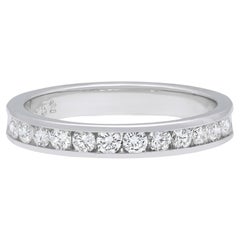 Rachel Koen 0.60 cttw Diamond Wedding Band Ring 14K White Gold