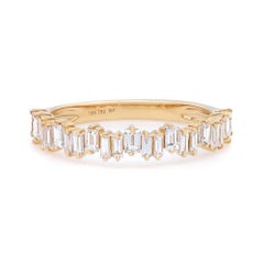 Rachel Koen 0.64Cttw Baguette Cut Diamond Ring 18K Yellow Gold