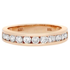 Rachel Koen 0.75cttw Round Cut Diamond Wedding Band Ring 14k White Gold
