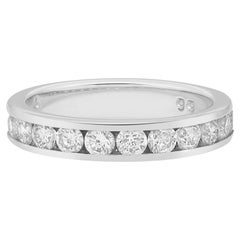 Rachel Koen 0.85Cttw Round Diamond Wedding Band Ring 14K White Gold