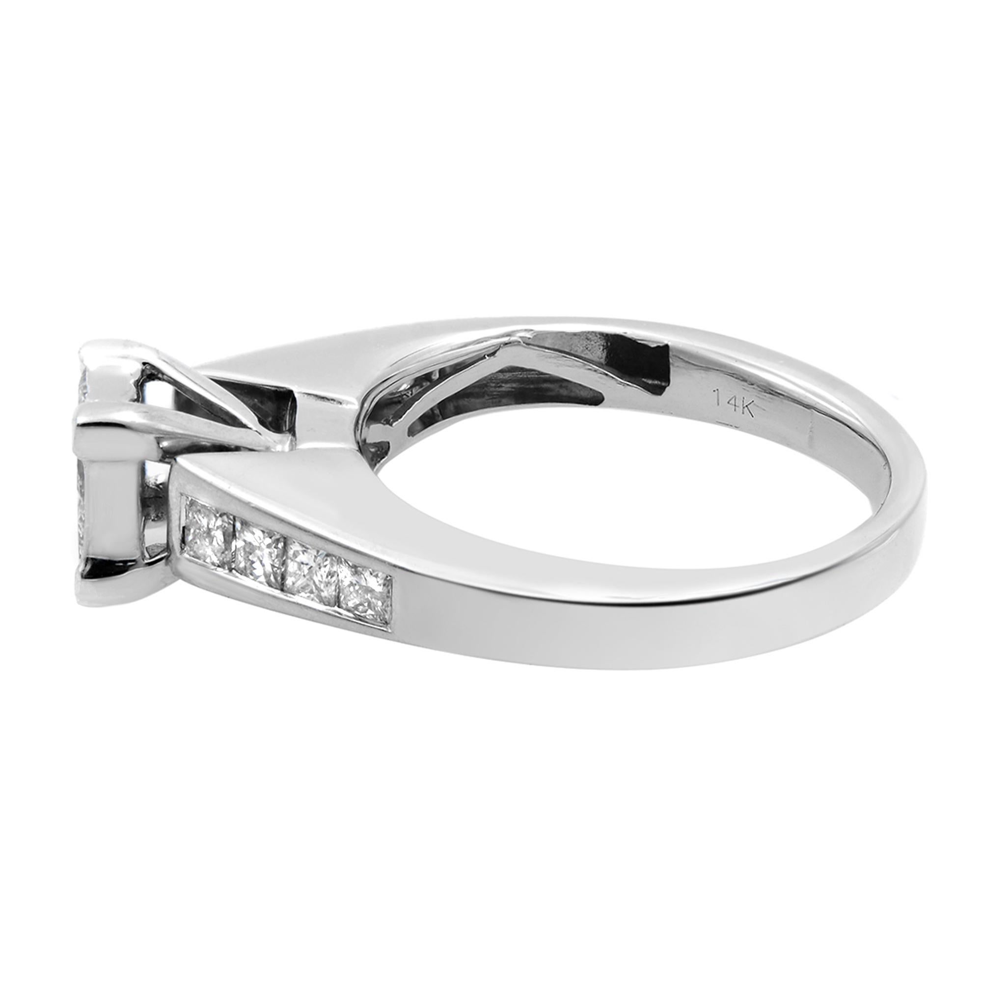 six carat princess cut engagement ring