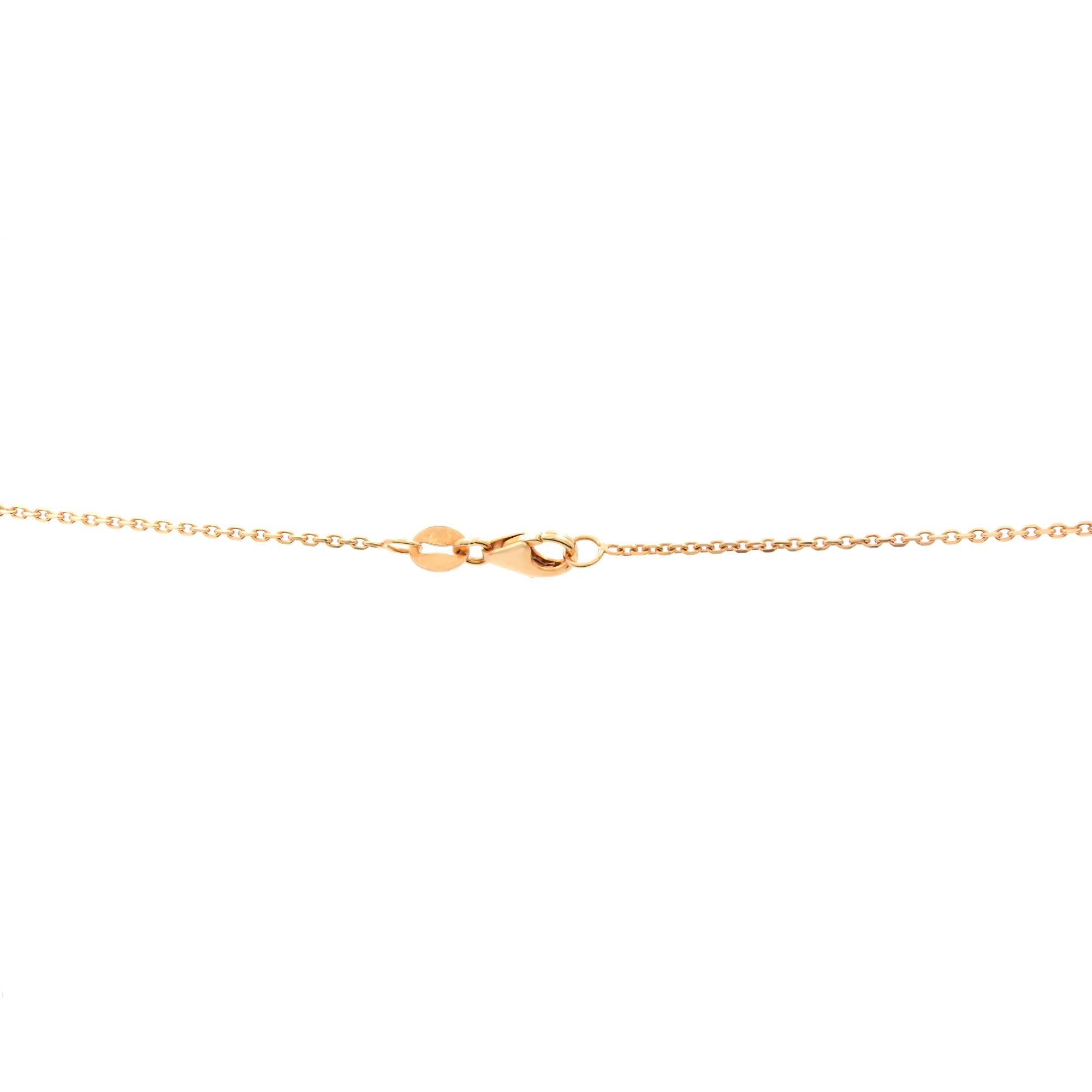 Rose Cut Rachel Koen 14k Rose Gold 0.99 Ct Diamonds Heart Shaped Fancy Pendant For Sale