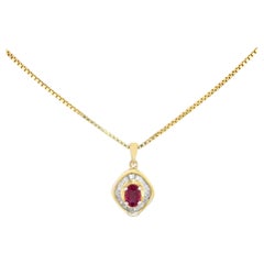 Rachel Koen 1.75ctw Rubini 0.50ctw Diamanti Donna Set di gioielli in oro giallo 14K