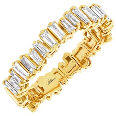 Rachel koen Baguette Diamond Eternity Band 14K Yellow Gold 0.67cttw