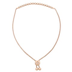 Rachel Koen Bezel Set Diamond Sliding Tennis Bracelet 14K Rose Gold 0.48cttw