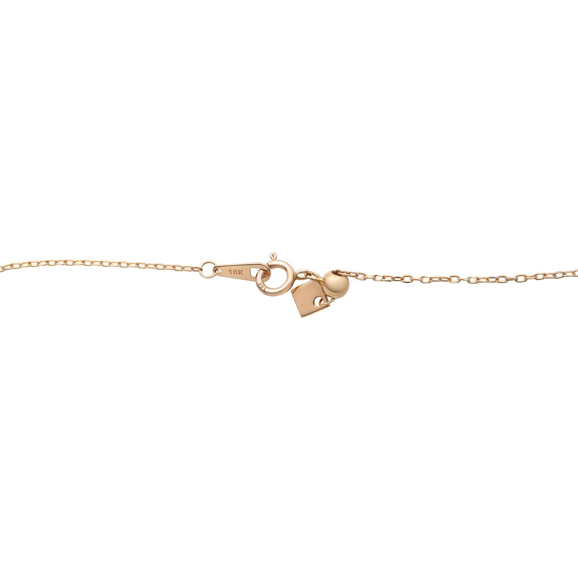 Rachel Koen Diamond Hamsa Bracelet 14k Rose Gold 0.15cttw In New Condition For Sale In New York, NY