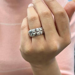 Rachel Koen Diamond Ladies Ring Band 14k White Gold 0.30 Cttw