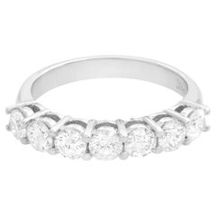 Rachel Koen Diamond Ladies Wedding Band Ring 14K White Gold 1.14cttw