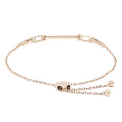 Rachel Koen Diamant Paper Clip Link Bolo-Armband 14K Gelbgold 0,24 Gesamtkaratgewicht