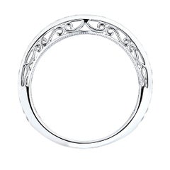 Rachel Koen Diamond Pave Ladies Ring 18K White Gold 0.42cttw