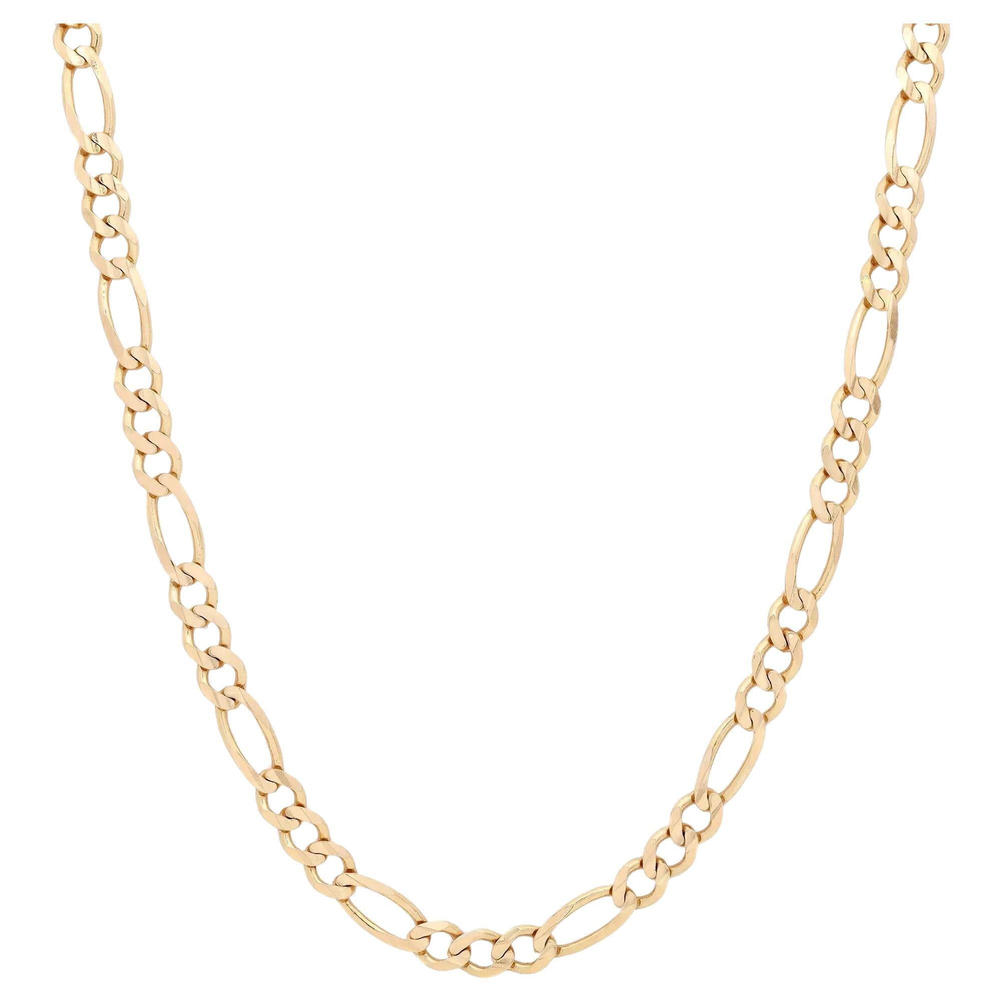 Rachel Koen Figaro Link Chain Unisex 14k Yellow Gold