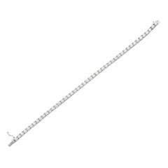 Rachel Koen Four Prong Diamond Tennis Bracelet 14K White Gold 8.49cttw